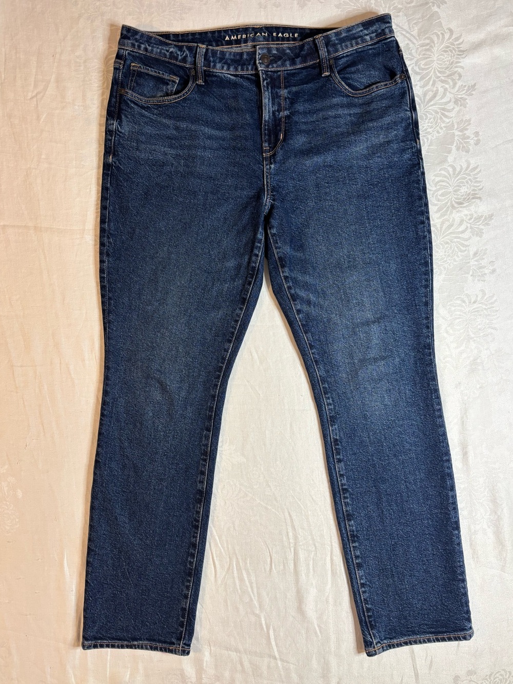 American Eagle Skinny Jeans Size 14 Dark Wash Stretch Y2K Classic Denim